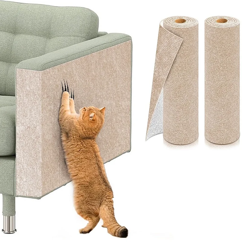 2Pcs Trimmable Self Adhesive Cat Scratch Mat