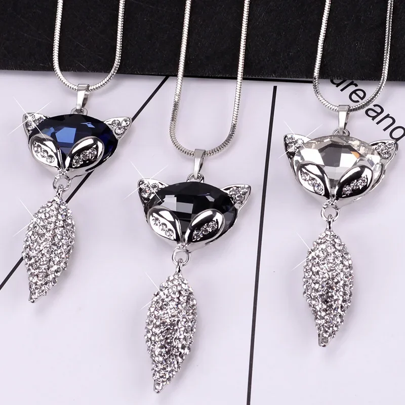 

Fox sweater chain, long autumn and winter style, versatile, necklace and accessory