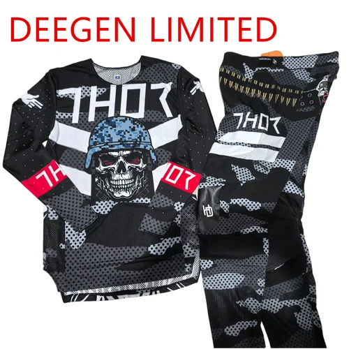 Imagen 2 del producto Nuevo 180 MX Motocross Jersey y pantalones carrera Combo Enduro DH Dirt Bike Gear Set todoterreno MTB ATV Moto traje