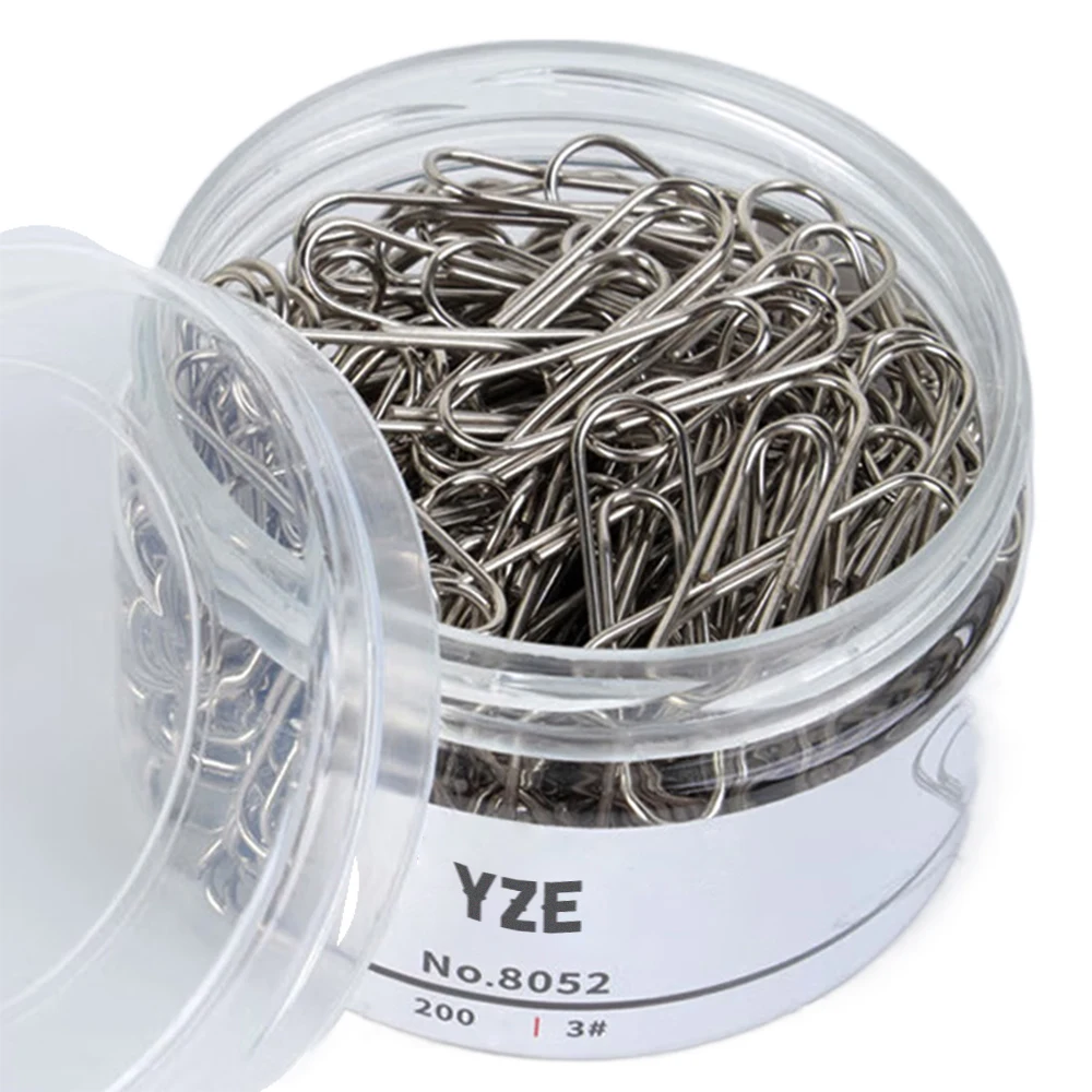 YZE Paper-clips,  200 PCS Medium and Jumbo Paper Clips (1.3 inch & 2.0 inch), Durable & Rustproof, Coated Paper Clip Great for O