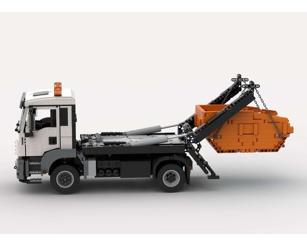 3087PCS MOC Skip Loader Container Truck Building Blocks Engineering Vehicle Technic Model DIY Assembly Gifts Adults Collection