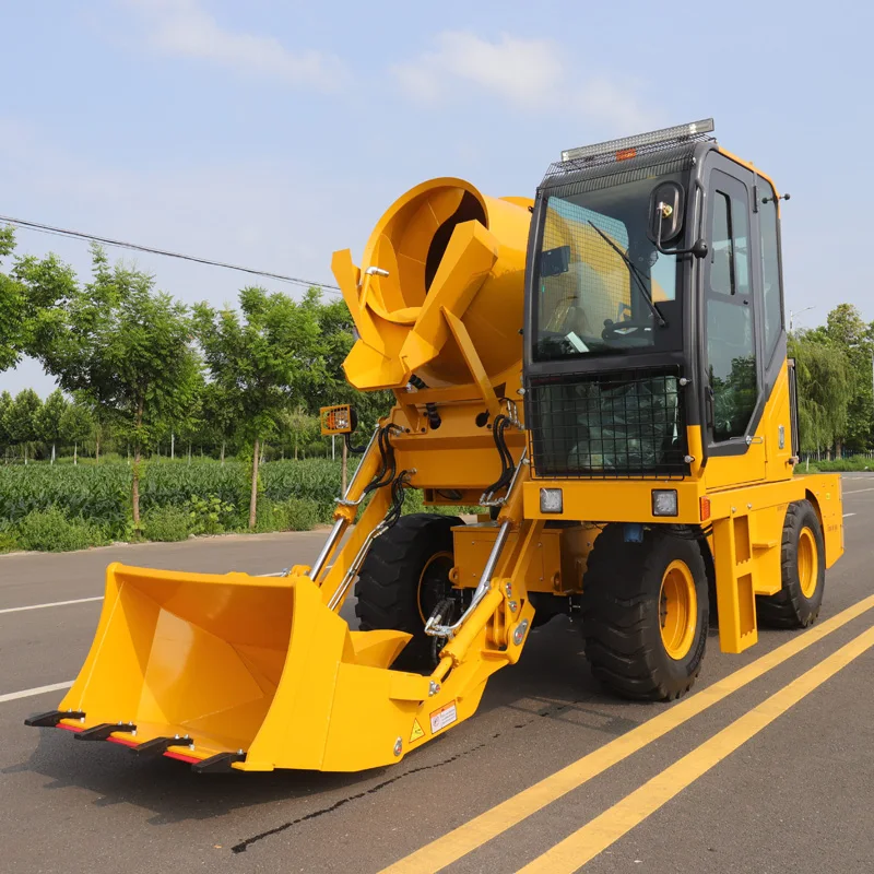 Caminhão misturador concreto de cimento com carregamento automático totalmente automático de alta capacidade EPA