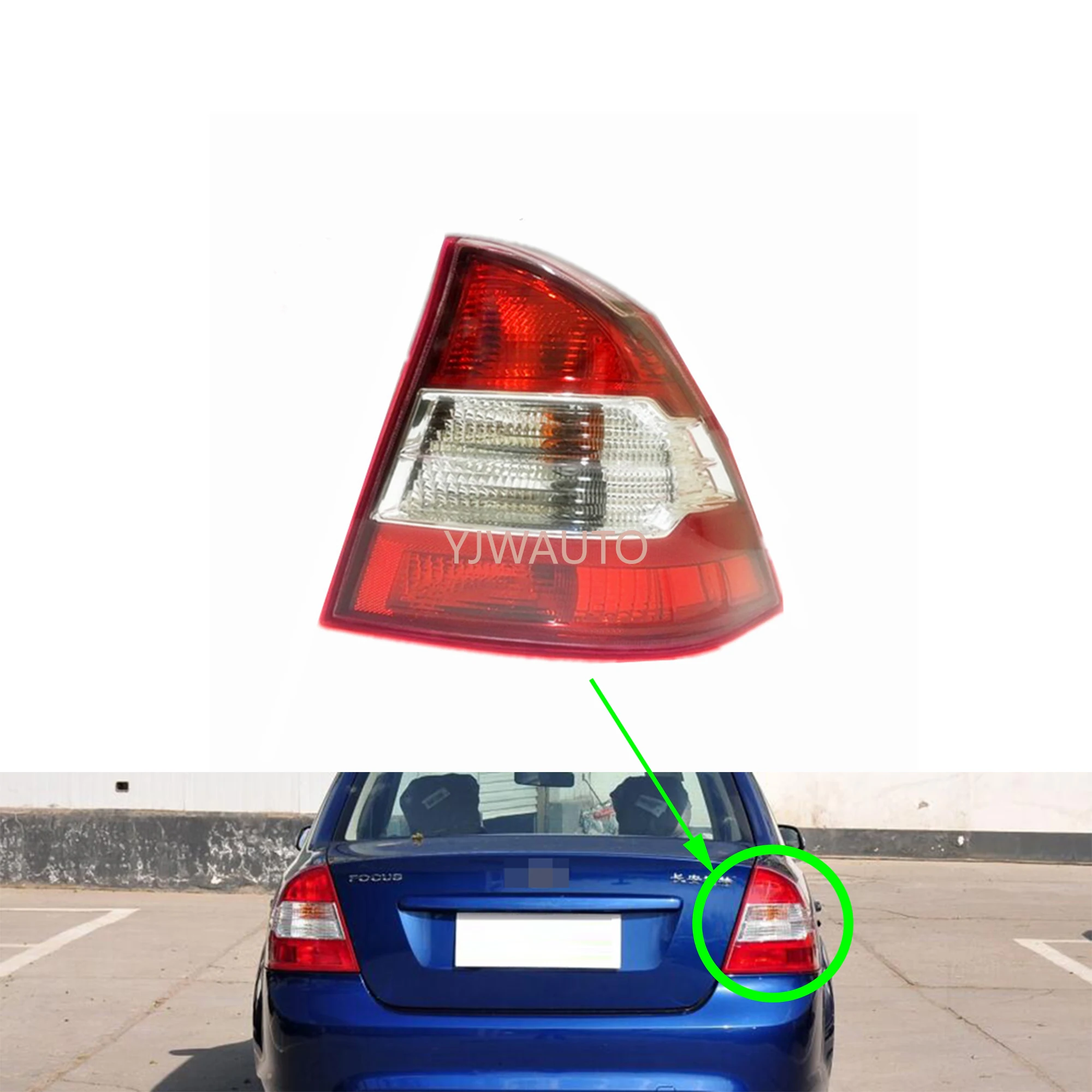 

For Ford Focus Sedan 2009 2010 2011 2012 2013 Tail Light Car Taillight Assembly Auto Rear Lamp Brakelight Turn Signal Fog Lamp