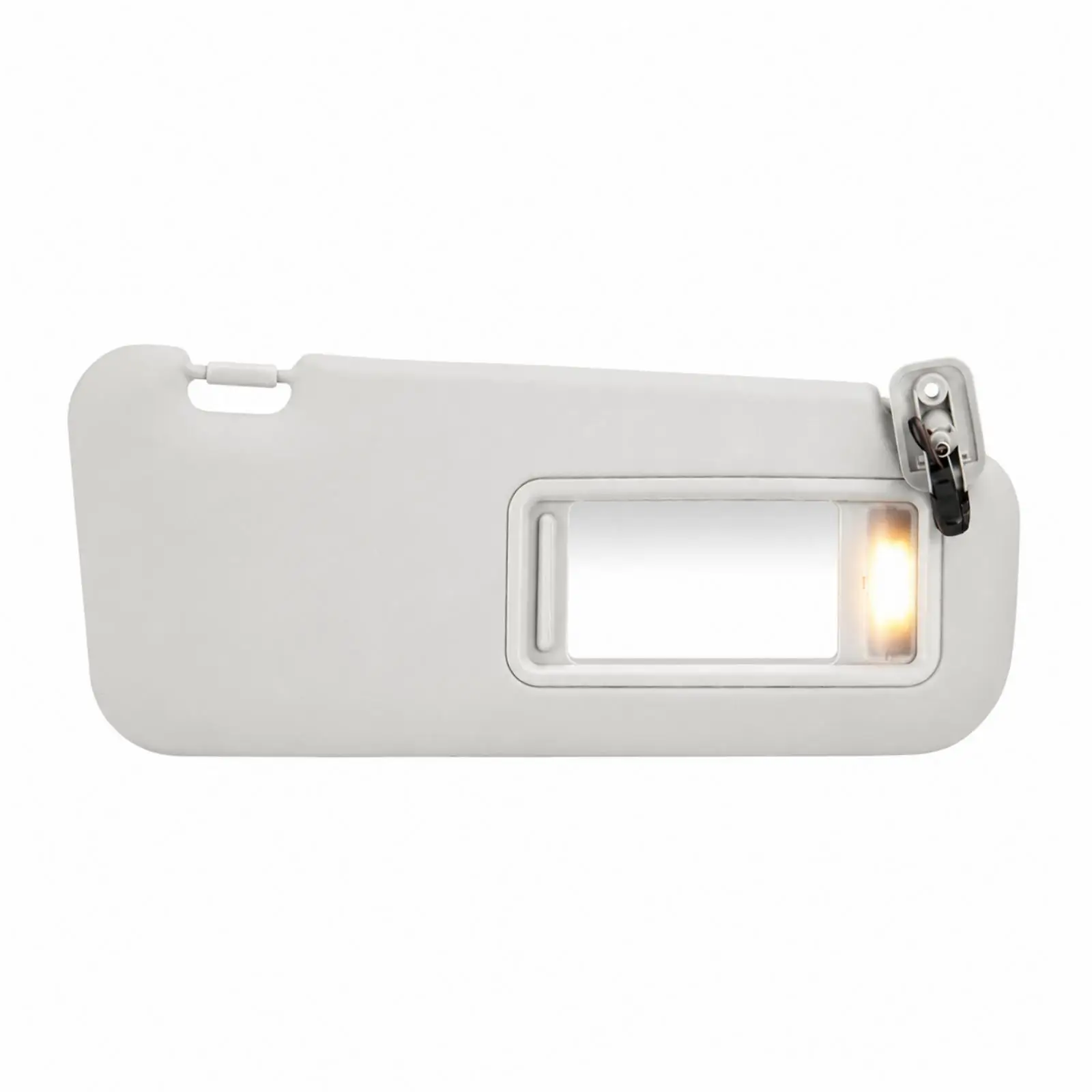 Automotive Sun Visor with Lit Mirror for 2010 2013 Entry Sedan Rotating Mounting Hinge