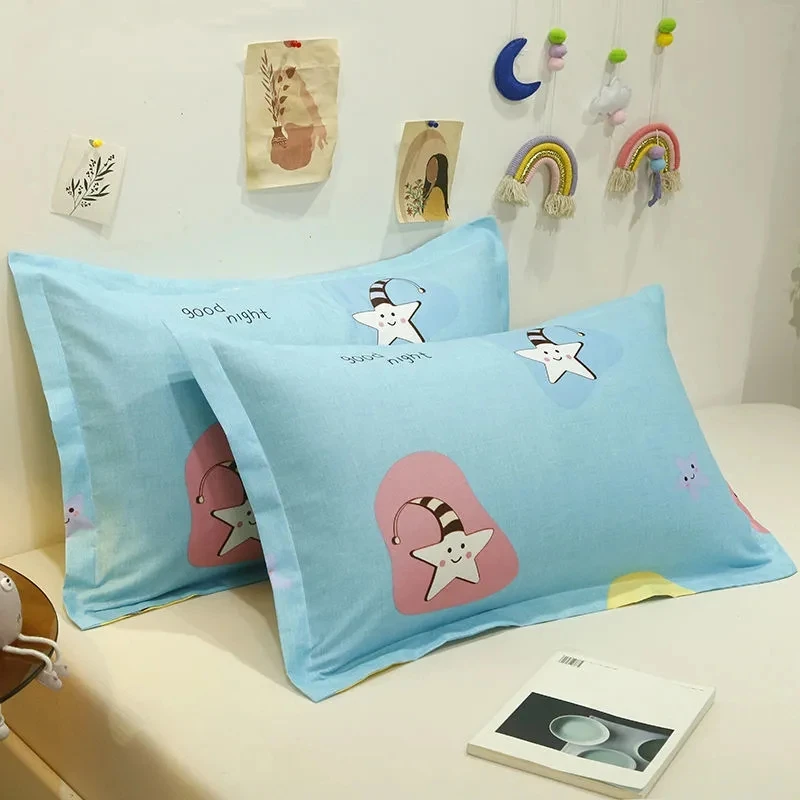 1pc 48x74cm Pillowcase New Children Soft Comfortable Pillowcase Four Seasons Adult Home Student Dormitory Pillow Core Cover Hot