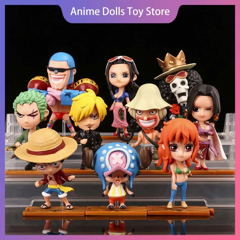 

Цельная фигурка Луффи Зоро Нами Санджи Чоппер 7-11 см, модель игрушечной комнаты, настольное украшение, коллекция, подарок для взрослых