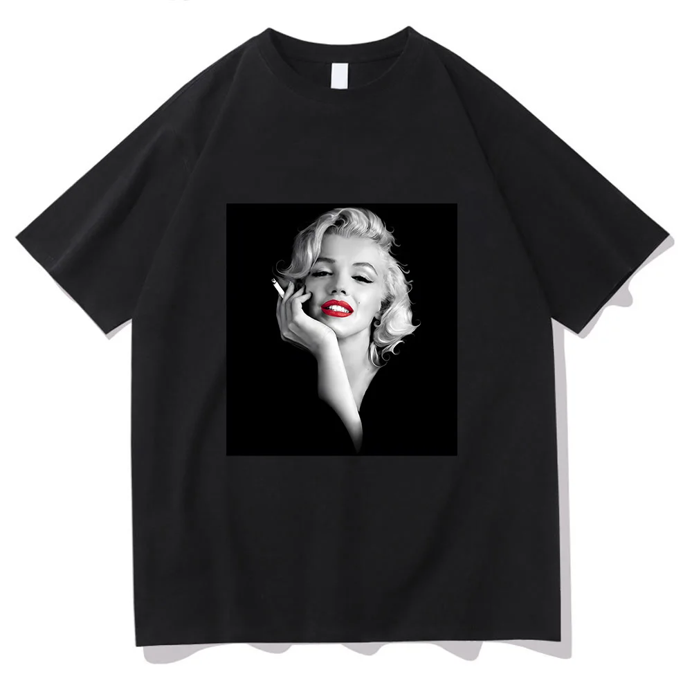 MarilynMonroe T-shirt for Spring Casual Cotton Tee-shirt Funko Pop Aesthetic High Quality Tshirts Ropa De Mujer Fashion Tees Top