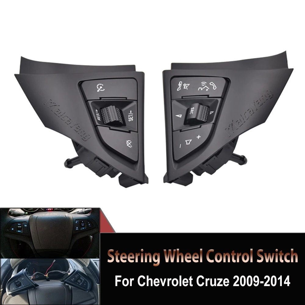 For Chevrolet Cruze 2009 - 2014 New Steering Wheel Button Car Cruise Control Switch With Backlight 96892140 96892135 Auto Parts