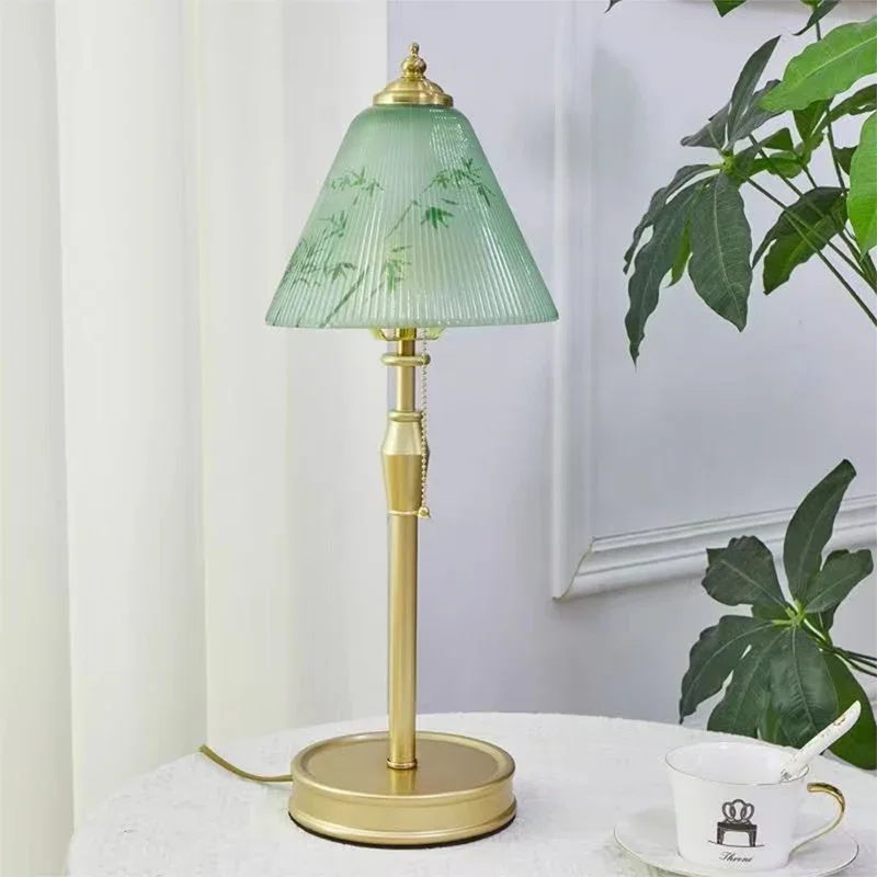 TEMAR French Table Lamp American Retro Living Room Bedroom Villa European Pastoral Creative Bedhead Desk Light image 4