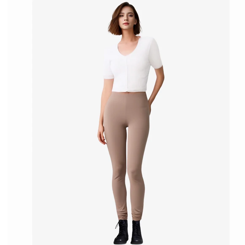 Leggings in cotone taglie forti da donna 150kg pantaloni attillati di base grigio 5XL 4XL 3XL 2XL XL