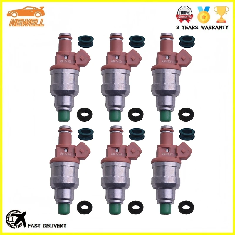 4/6pcs INP-014 INP014 MD164888 Fuel Injector For Mitsubishi GTO 3000GT Dodge Saloon 3.0L 1991-1999 FJ218