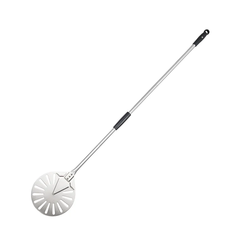 

Fresh Stainless Steel 9 Inch Pizza Turning Peel And 56 Inch Alloy Handle Pizza Oven Shovel