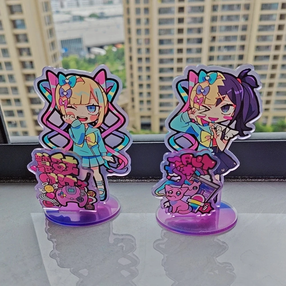 

Игра Needy Girl Overdose Rain Ame KAnge, акриловая фигурка-подставка для косплея, стоячая тарелка, украшение для стола, коллекция, реквизит для вечеринки