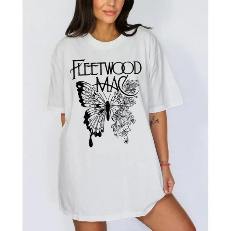 

Fleetwood Mac Shirt, Music Graphic Tee, Rock Band Shirt, Retro Music Tee, Rock Music Lover Shirt, Vintage Band Shirts Casual