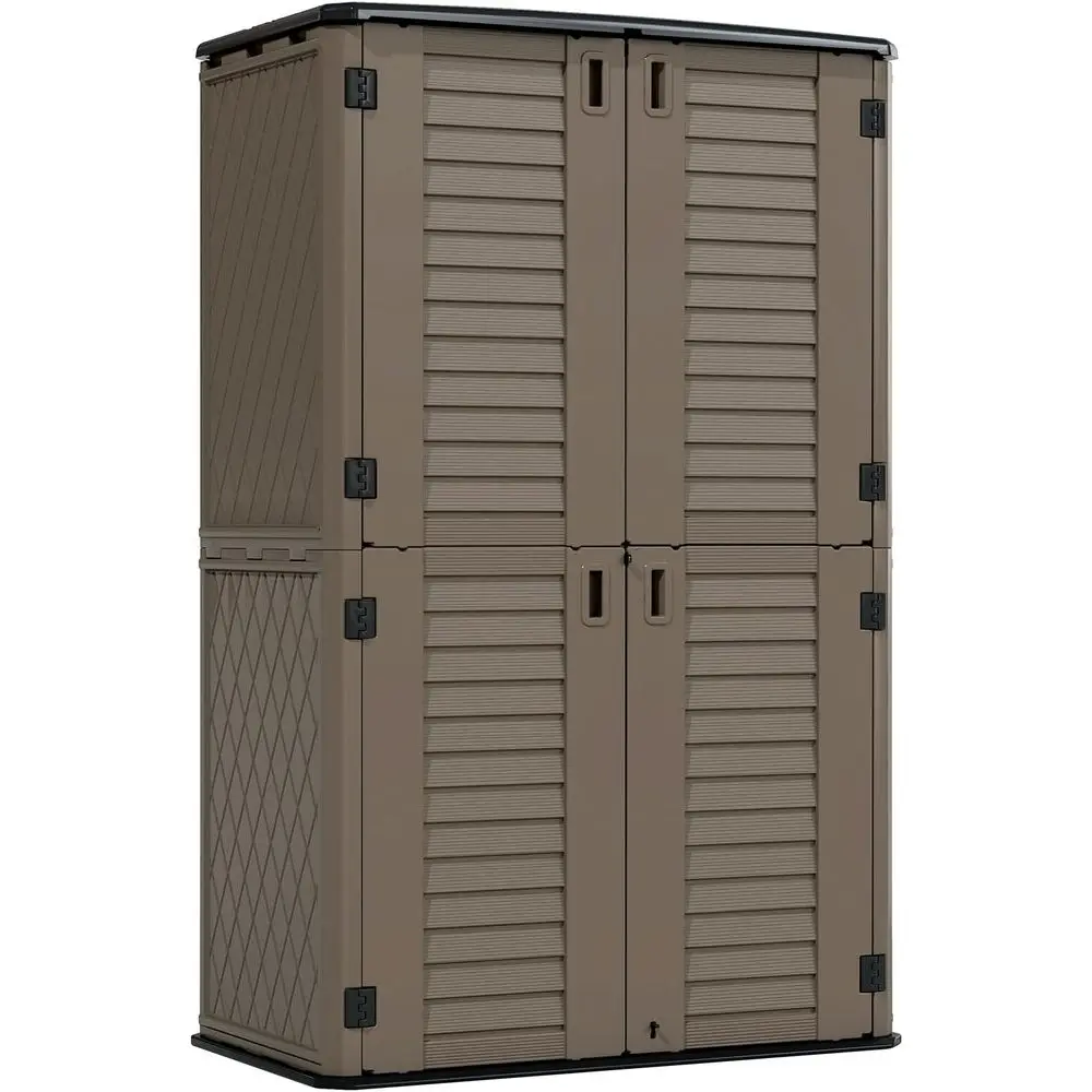 

Weatherproof Outdoor Storage Cabinet for Lawnmowers and Patio Essentials (53 cu.ft)