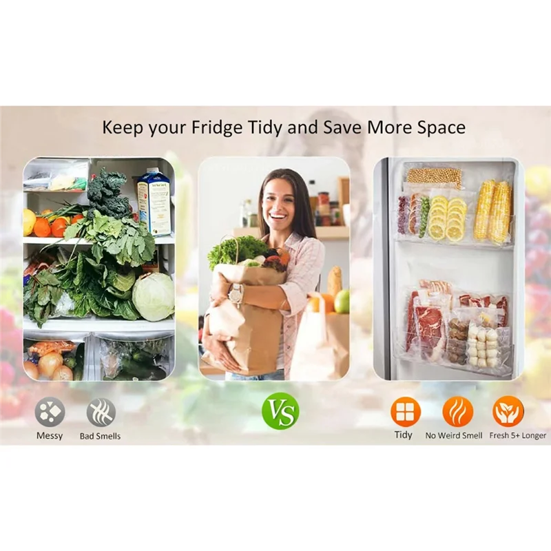 

【NEW】Vacuum Sealer For Food Vacuum Packaging Machine With Bag Automatic Household Food Vacuum Sealing Including EU Plug-A Durabl