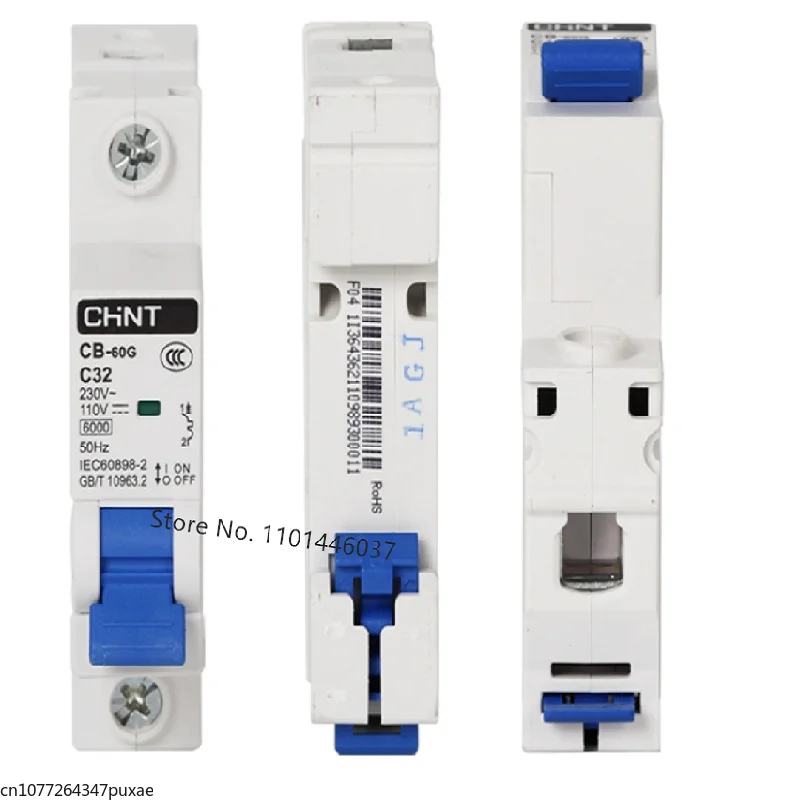 CHINT 1P 2P CB-60G CB-125G DC110V 220V Air Switch For Electric Vehicle Solar Energy Communication 16A 63A 80A 100A 125A