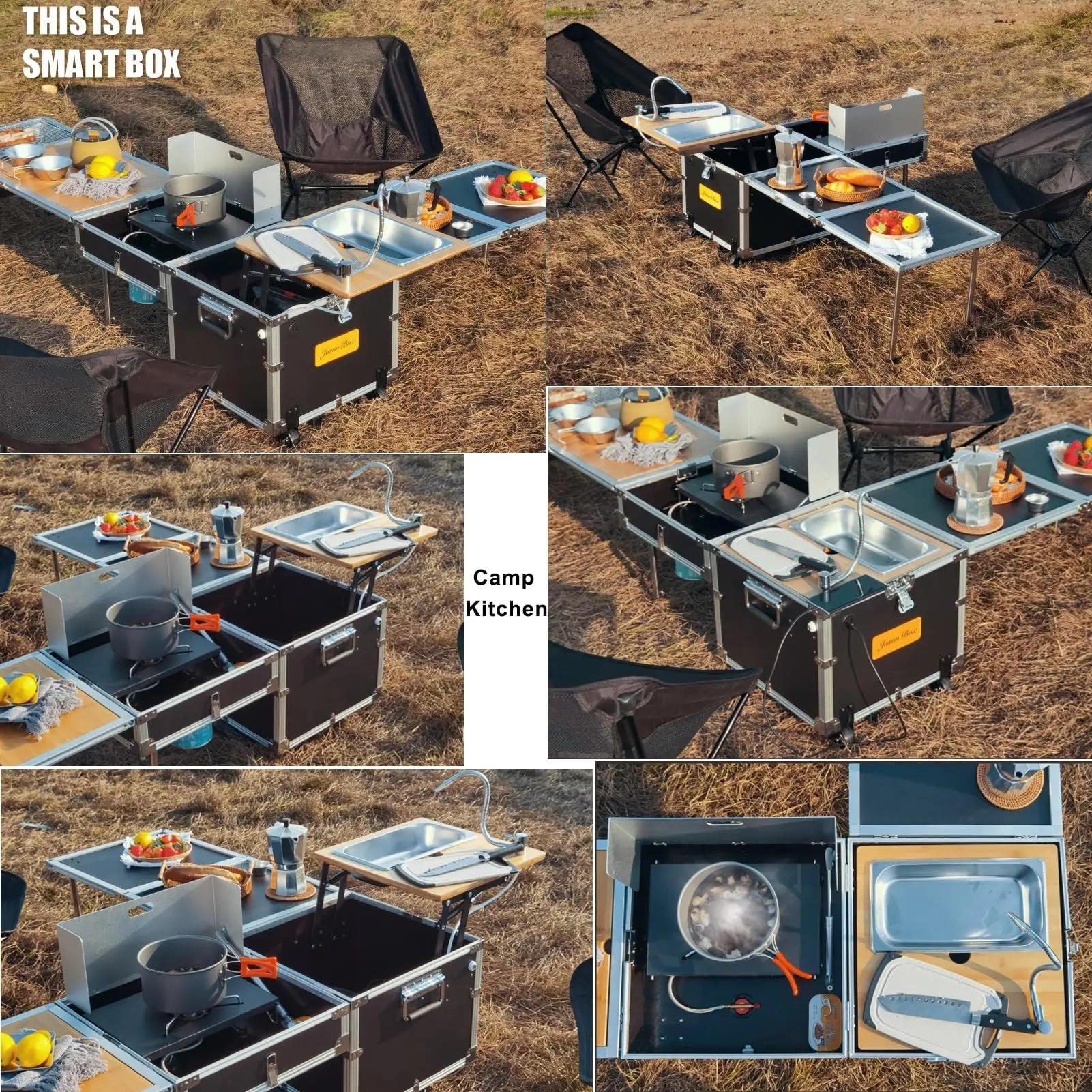 Outdoor Camping Cooking Set Ca - огляд і ціна Camping Cooking Box Set
