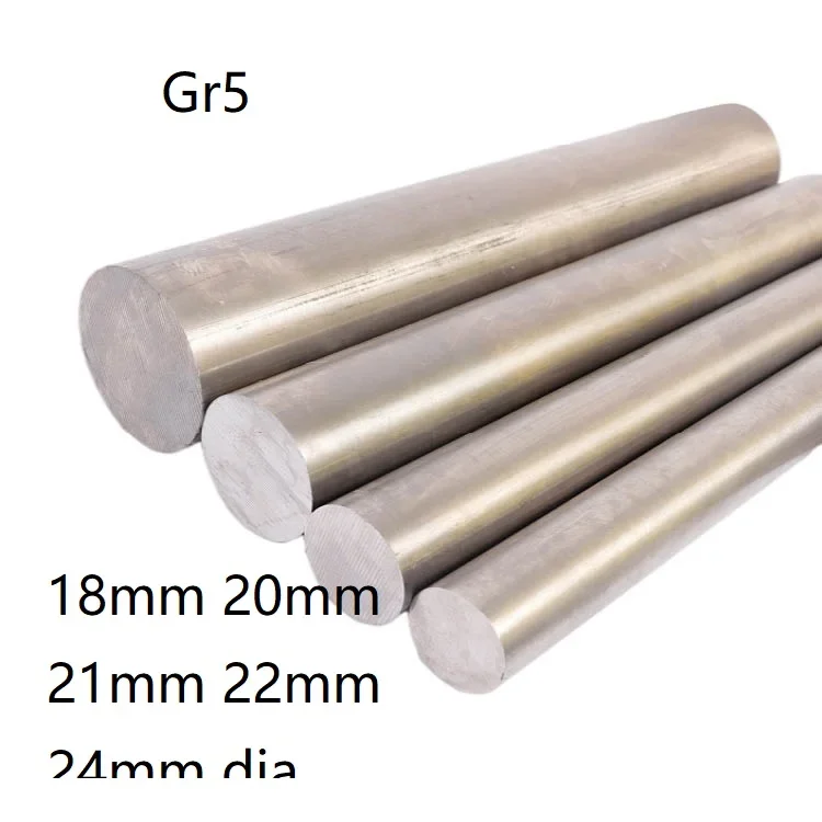 

18mm 20mm 21mm 22mm 24mm dia. Grade 5 TA6V titanium alloy rod titanic Ti stick ti bar BT6 TI-6AL-4V Gr5 TC4 Titanium round rod