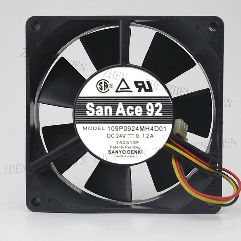 S New 109P0924H401 DC 24V 0.12A 9cm 9225 3 PIN FAN For SANYO