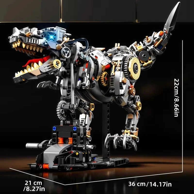 

1268PCS Mechanical Tyrannosaurus Rex DIY Building Blocks MOC Model Creative Technology Bricks Adult Education Toy Set