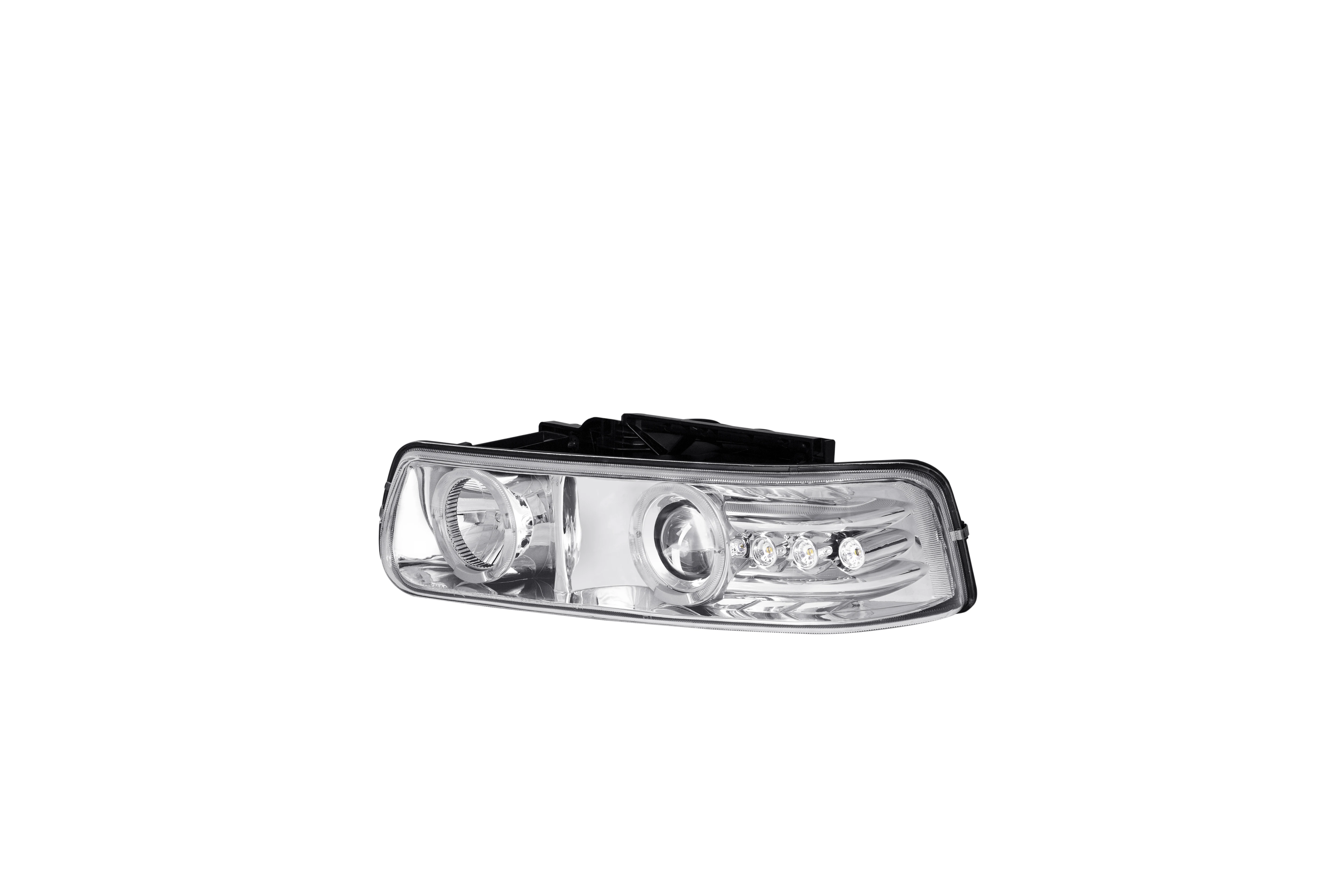 Hot-selling Front light Dual Halo Projector Headlights FOR 1999-2002 Chevrolet Silverado/2000-2006 Tahoe Suburban -Chromed/Clear