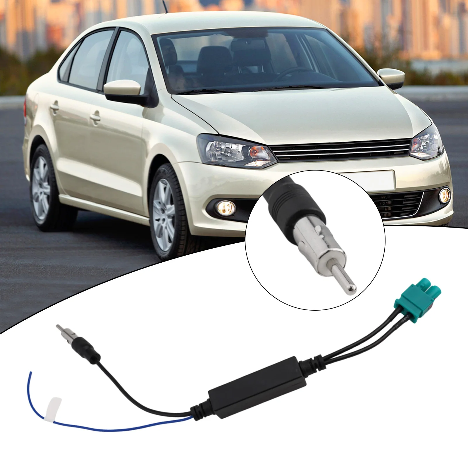 For Golf For Skoda Parts Radi Antenna Adapter Car Radio Replacement Spare Parts Accessories Practical Brand New