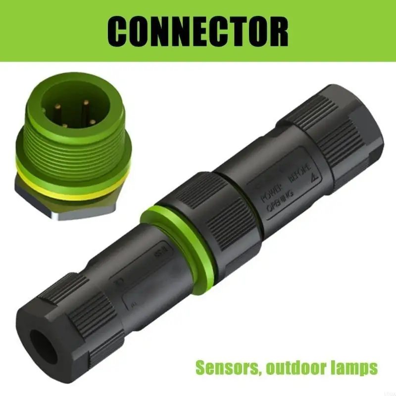  10pack Durability Materials Waterproofed Terminals Block 4 Pin Male for Stable Connection Harsh Conditions