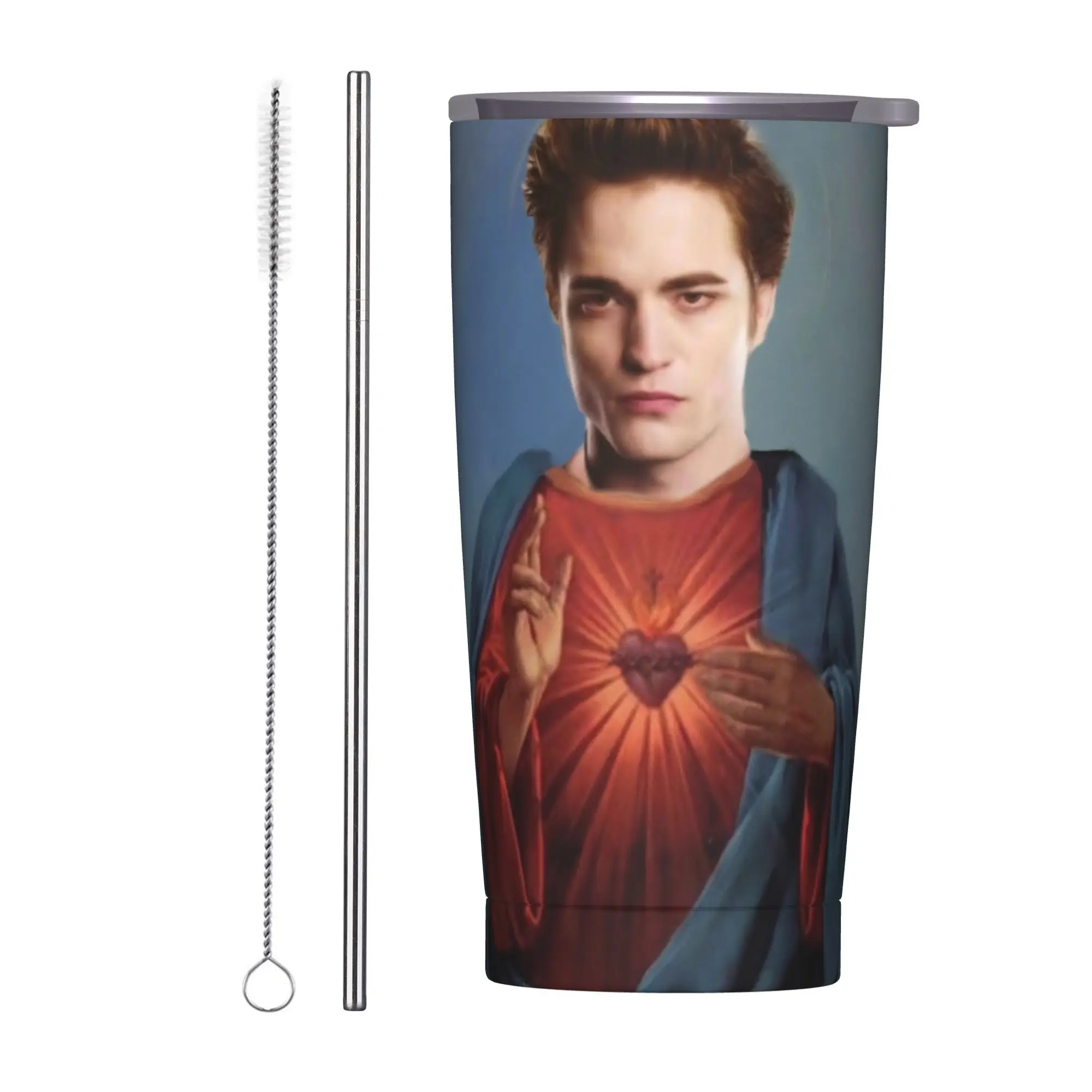 Edwards Cullen  Tumbler Vacuum Insulated  Coffee Cups Vacuum Flask Outdoor Mugs Hot Cold Drink 20oz