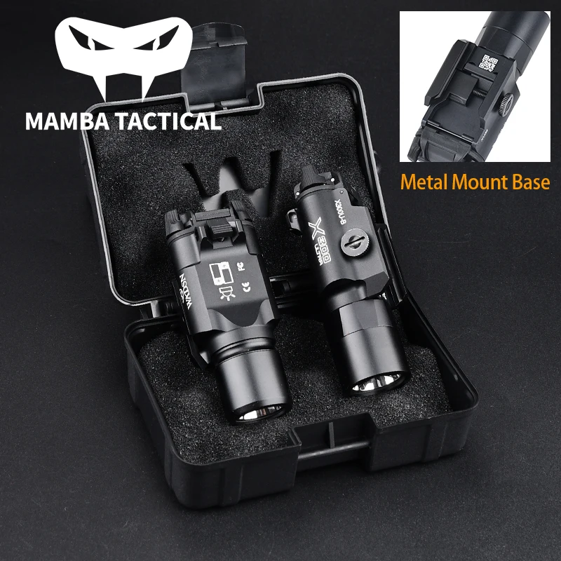 

WADSN Metal LED Tactical Flashlight X300 Series X300-B/X300U-B/XU35 Hanging White LED Light For Airsoft Rifle Hunting Torch