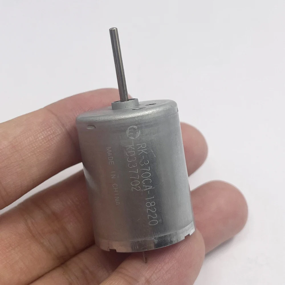 Mabuchi RK-370CA-18220 dc 6v-18v 12v 9300rpm mini 24mm de alta velocidade 370 motor elétrico 17mm eixo longo para modelo de brinquedo de impressora a laser