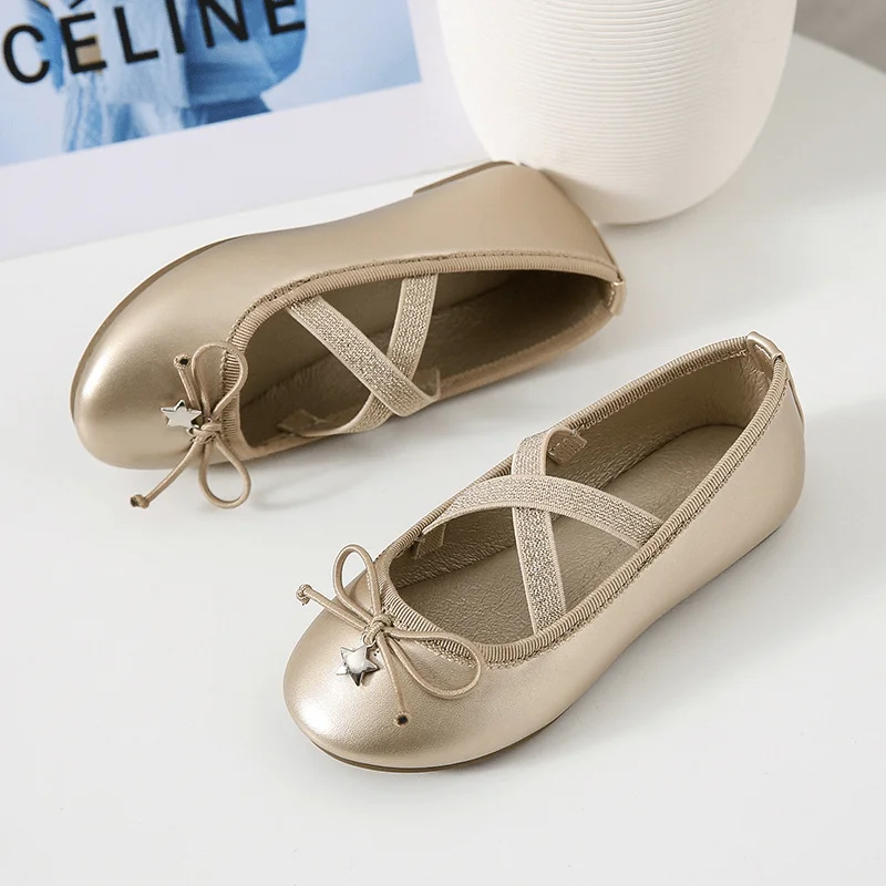 Fashion Baby Girl Princess Shoes Infant Toddler Child Flat Dance Bow Shoes Soft Bottom Shoes Spring Autumn Summer Baby Shoes