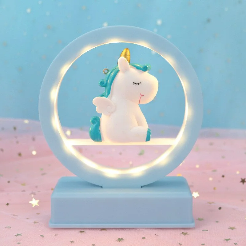 Luz de noche LED, caja de música, lámpara de noche de mesa de unicornio de música multifunción con batería, luces para niñas, regalo de cumpleaños y Navidad