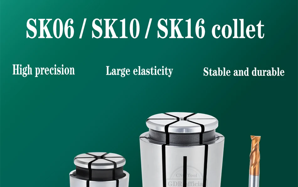 BT30 BT40 SK Spannzange SK06 SK10 SK13 SK16 SK20 SK25 SK Spannzangenfutter Hochgeschwindigkeitsfräser Spannzangenhalter Werkzeughalterung – Detail 1