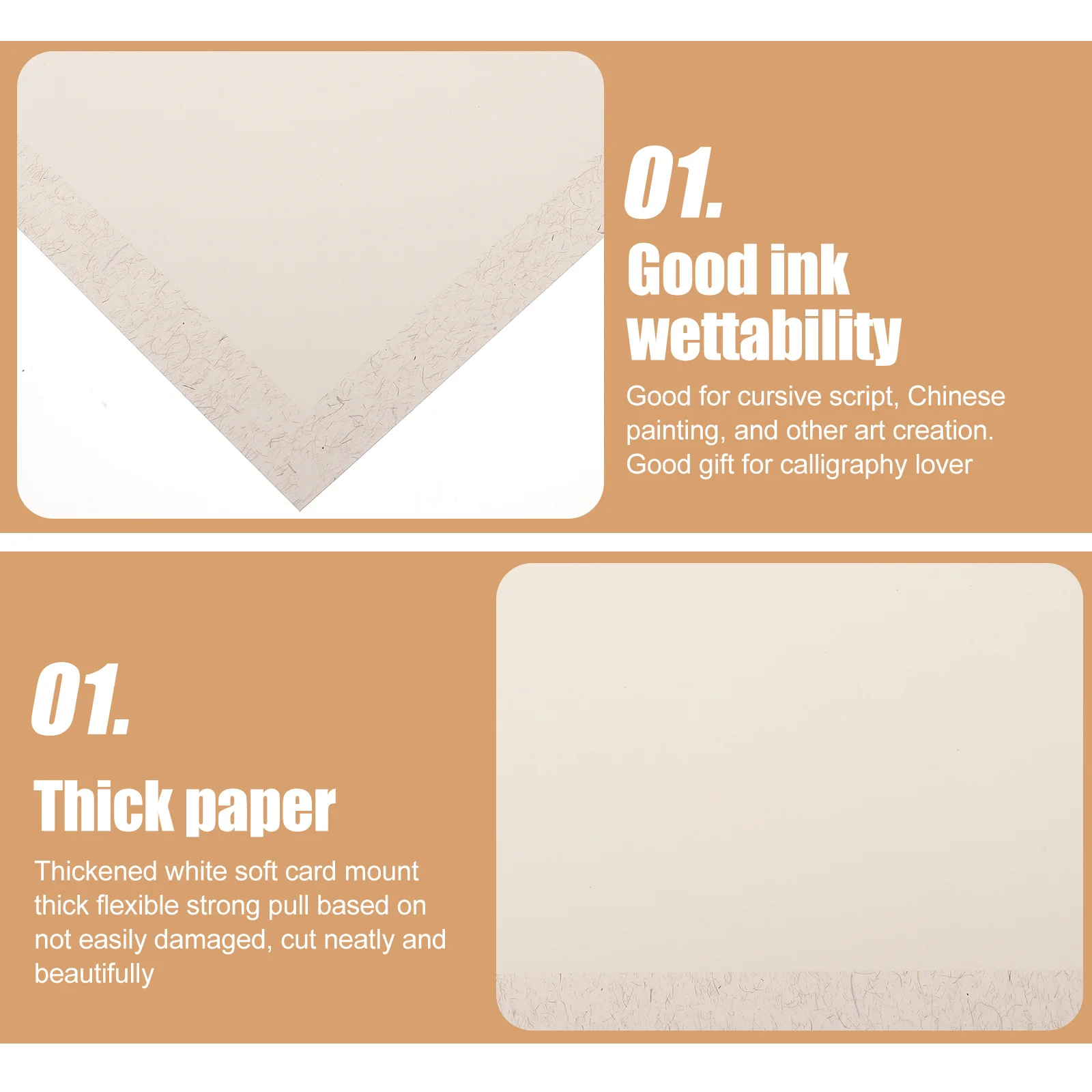 

10 Sheets Mirror Card Paper Premium Xuan Calligraphy Practicing Drawing Rice Art Chinese Painting Beginner Lover Gift