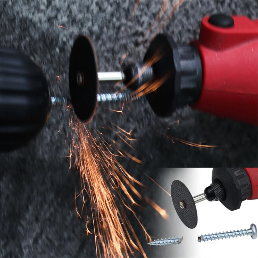 54 PCS Rotary Tool Cut Off Wheels With 4 Mandrels Rotary Fiberglass Reinforced Cutting Wheel Discs For Grinding Sanding