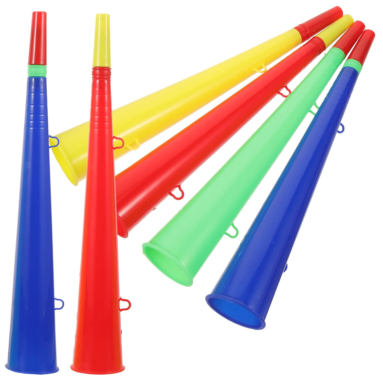 

6 PCS Plastic Speaker Fans Props Sports Trumpet Chargeable Horn Game Bright Color Loud Cheering