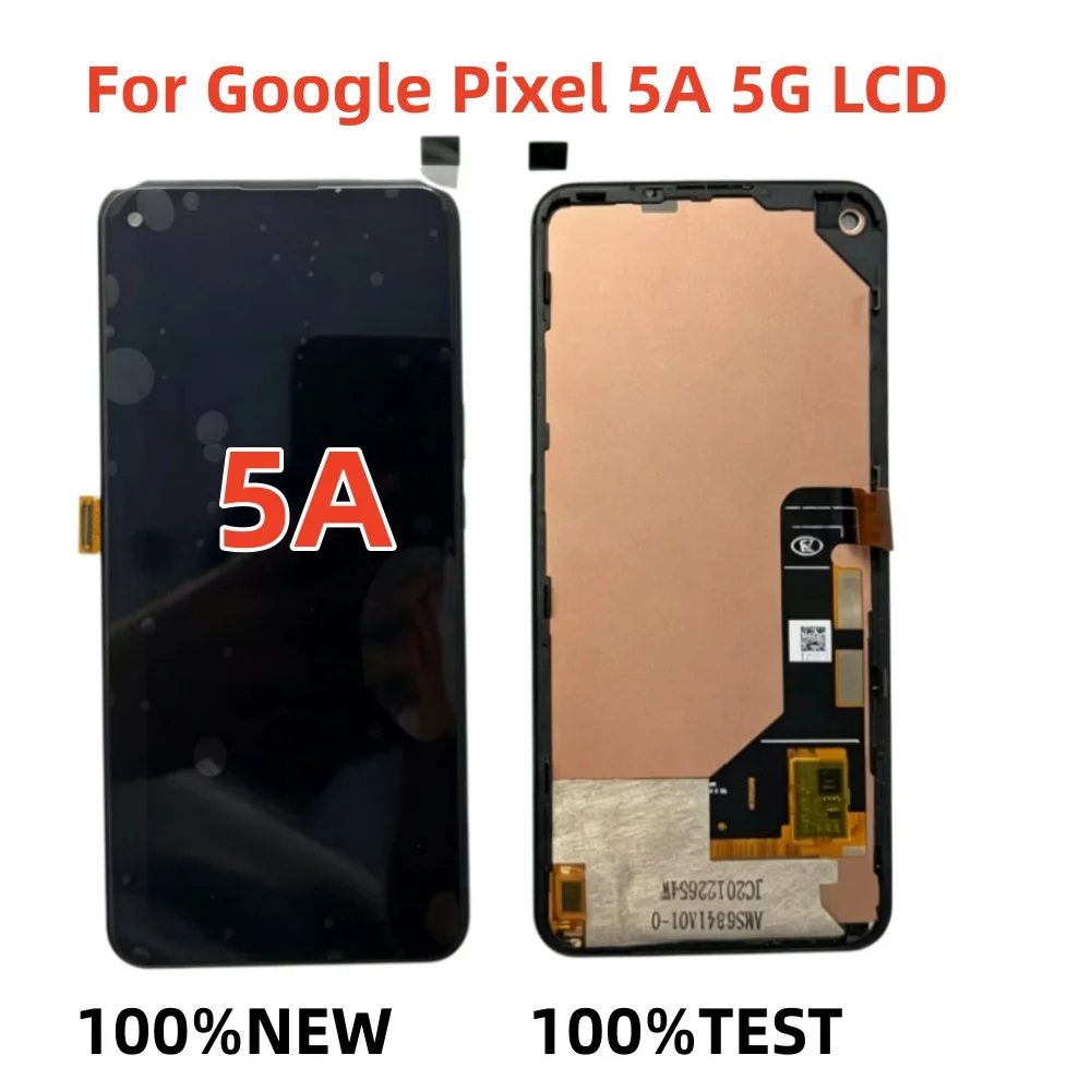 FOR Google Pixel 5a 5G G1F8F LCD Display Touch Screen Digitizer Assembly 6.34 Inch with Frame FOR G4S1M High quality