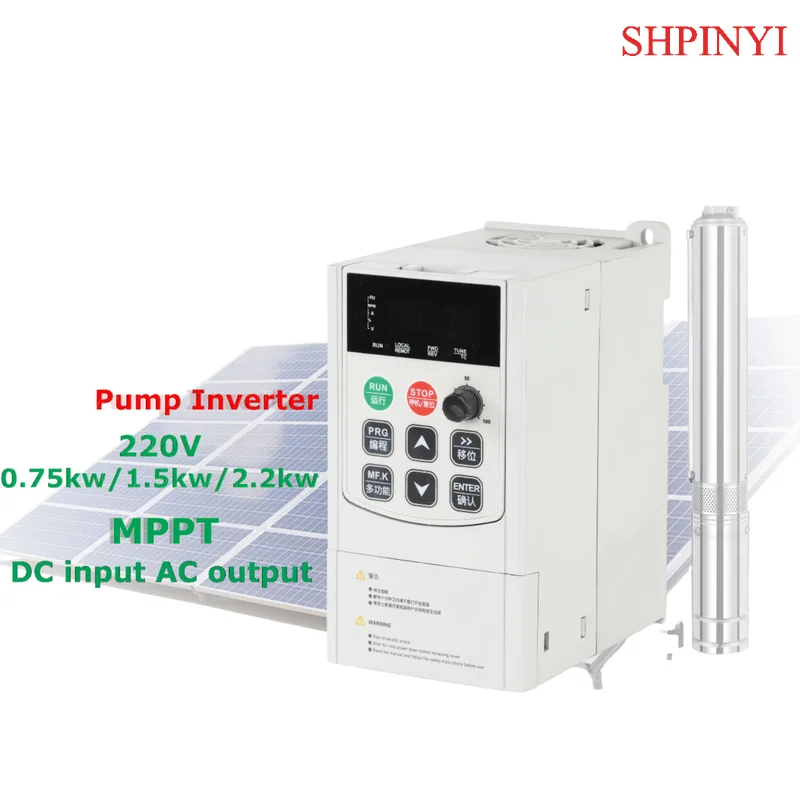 

Регулируемая скорость от 0,75 кВт до 2,2 кВт солнечный VFD насос инвертор однофазный 220 В привод с переменной частотой для систем солнечной энергии