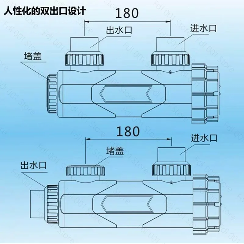 Salt chloride electrolyzer swimming pool filter disinfection machine