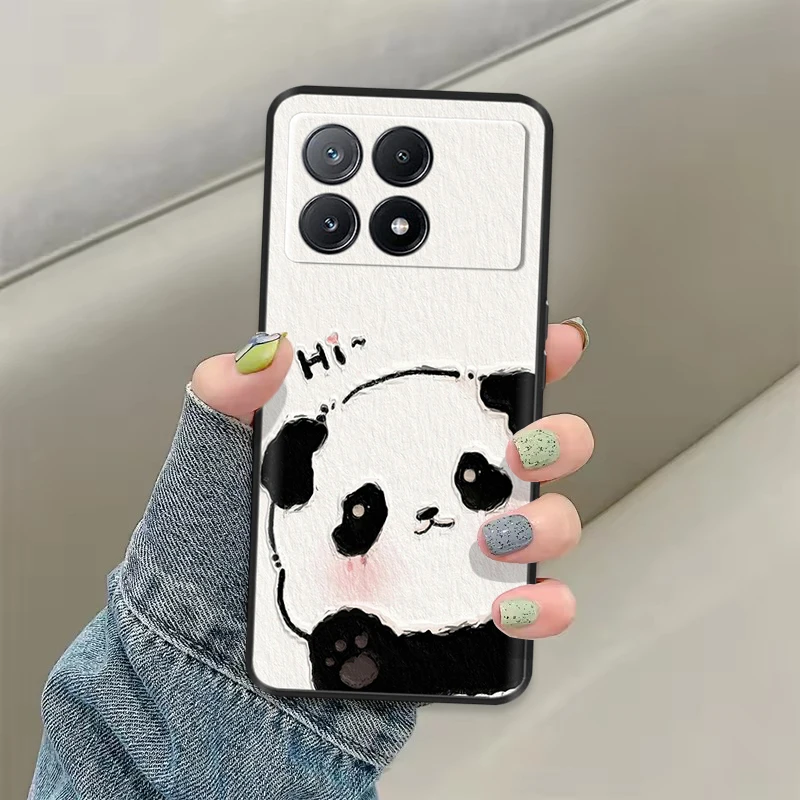 Poco X6 حافظة الكرتون الوفير لطيف الحيوان سيليكون لينة جراب هاتف ل Xiaomi Poco X6 Pro Poco X 6 Pro X6Pro Pocox6 Pro 5G حالات
