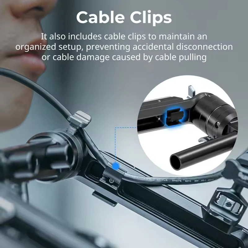 SmallRig Shoulder Rig Dual-Handle System for 15mm LWS Rods 1/4"-20 Locating Holes For Monitors,DSLR Cameras/Camcorder -5205