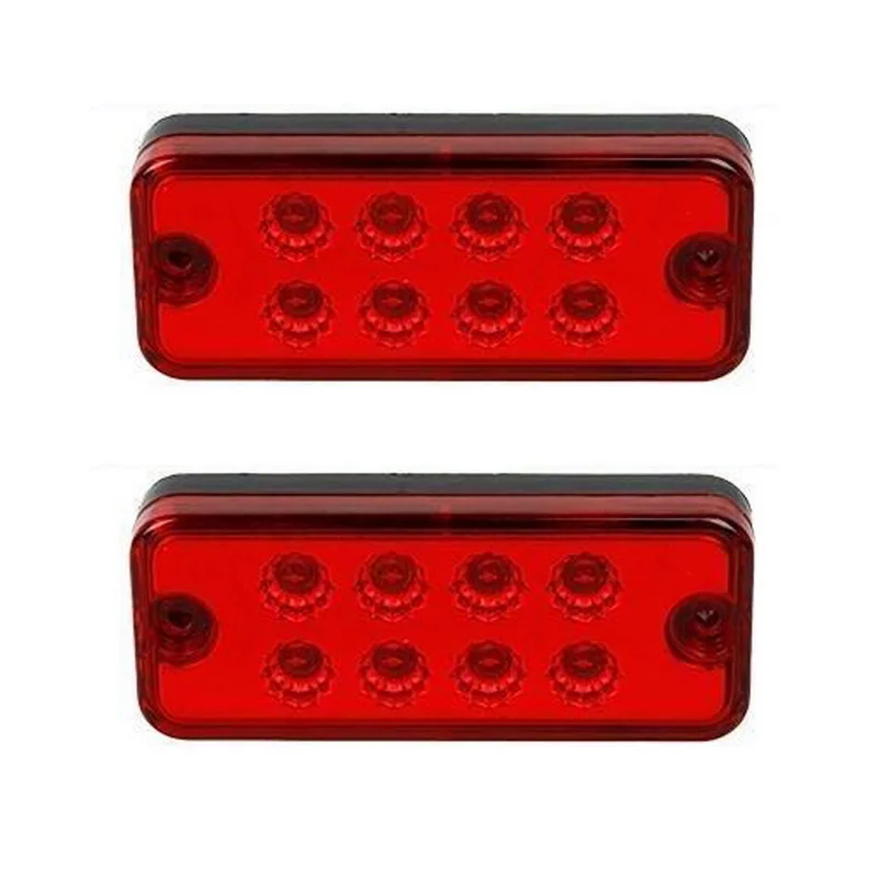 8 LED Marker Lamps Trailer Lorry Red 24V 4inch 12V Side Indicator Lamp Truck 1pcs Tail Light Assembly