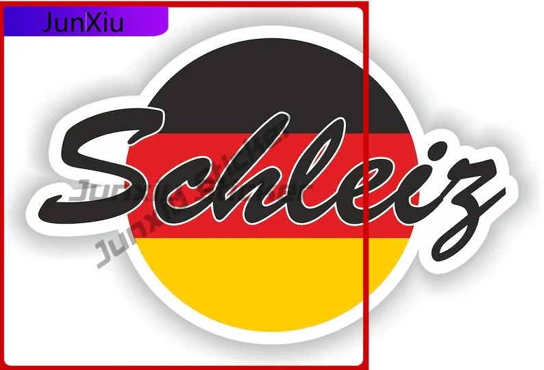 

Schleiz Germany Flag Vacation Decals Car Bumper Suv Motorcycle Decal For Car Accessories And Decals For Suv Motorcycles Cover