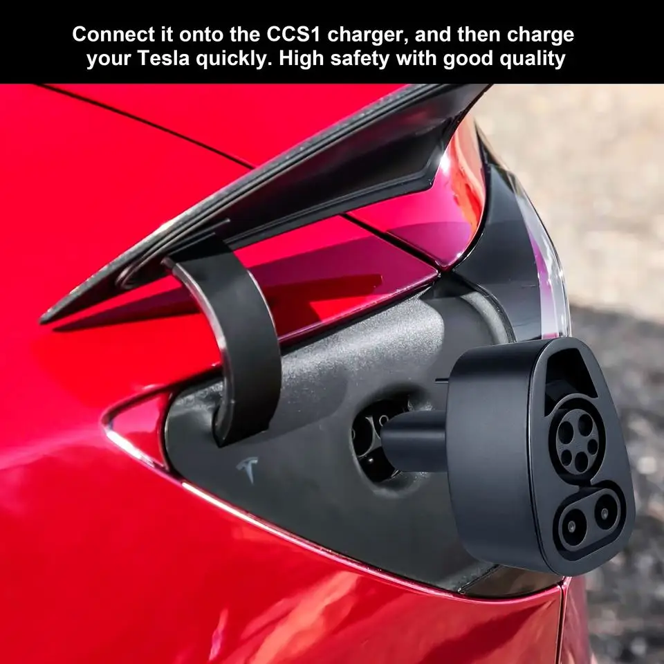BOSDANTUN CCS1 to Telsa charger Adapte 250KW DC Accessories for car Tesla Model Y S X 3 black j1772 eves
