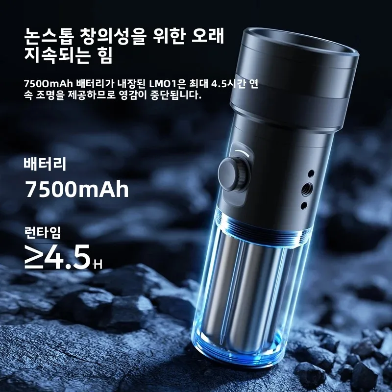울란지 LM01 RGB 10W 사진 플래시라이트 4색 디밍 비디오 촬영 플래시 LED 조명 7500mAh 1/4" 나사 포함 20개 고보 라이브 브이로그