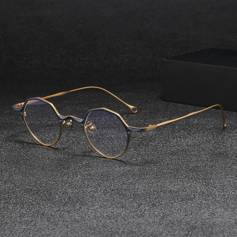 

Vintage Titanium Acetate Eyeglasses Frame Men Pilot Retro Prescription Myopia Optical Glasses Frame Women Luxury Brand Eyewear