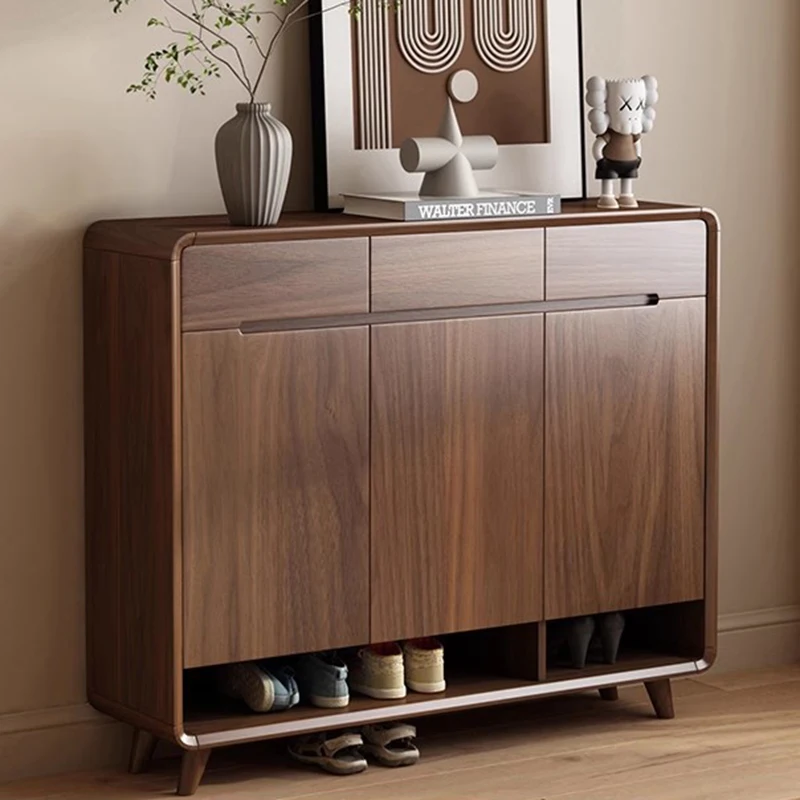 

Wooden Organizer Shoe Cabinet Storage Display Modern Vertical Slippers Luxury Shoe Shelf Living Room Muebles Home Furniture