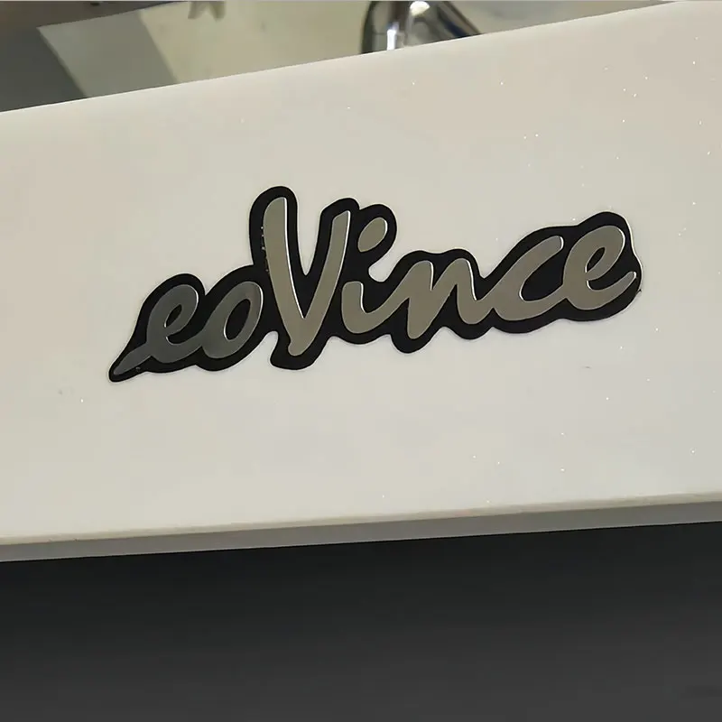 200 szt. personalizowanych złotych naklejek transferowych, błyszczące srebrne metalowe logo, kryształowe etykiety samoprzylepne, marka, personalizowane drukowanie DTF, folia UV reli