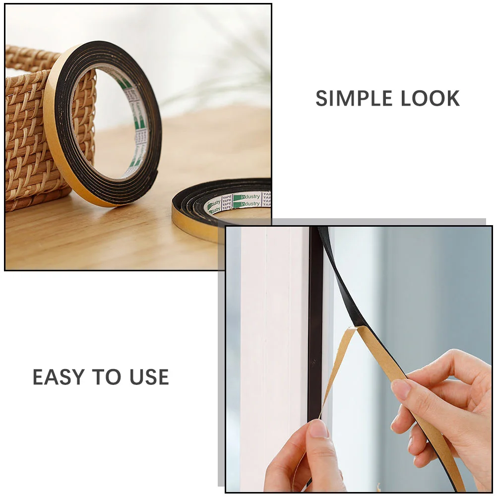 

4 Rolls EVA Sponge Caulk Tape Kitchen Tile Gap Waterproof Sticker Durable Seam Strip Bathroom Bedroom Use Moisture Proof